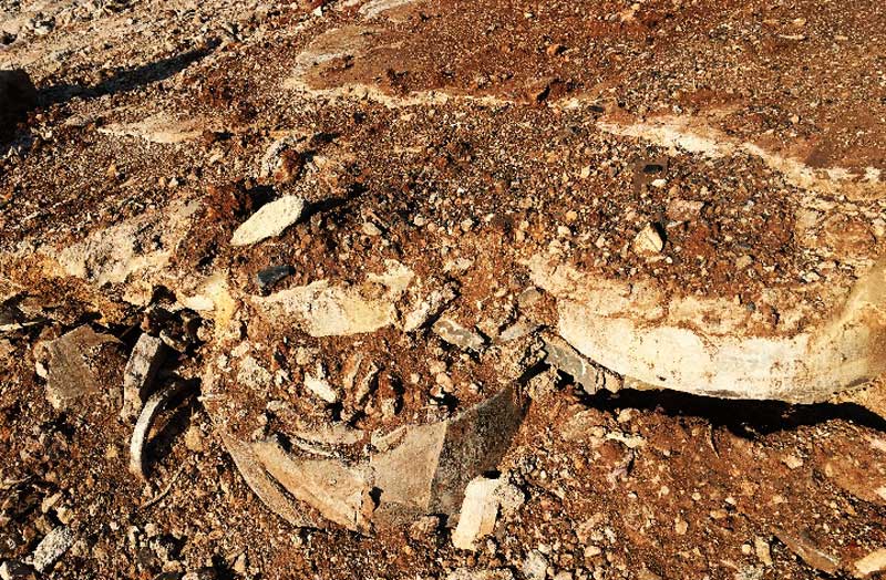 asbestos containing material dumped