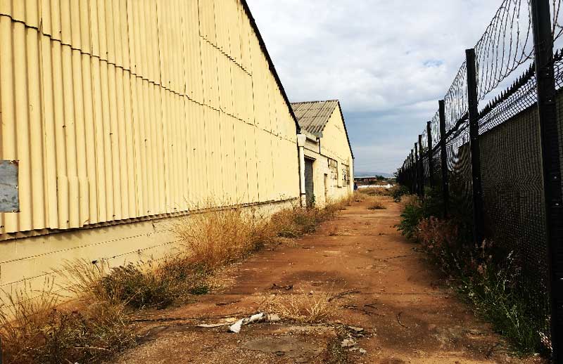 Hazard asbestos clad shed